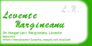 levente margineanu business card